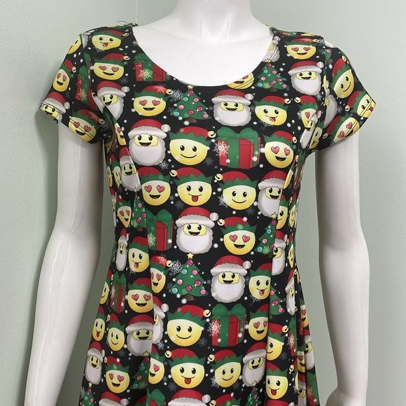 Justice Christmas Emoji Dress size 18 - Picture 2 of 7